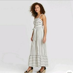 A New Day Maxi dress in medium gray/white